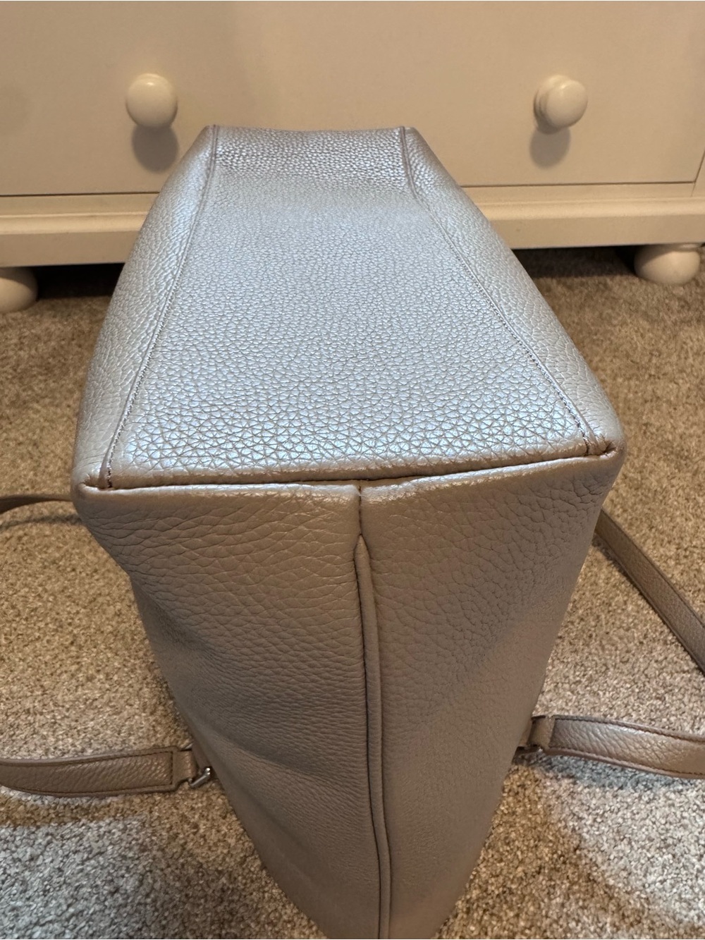 Tory Burch Thea Gray Pebbled Leather Tote - Picture 10 of 10